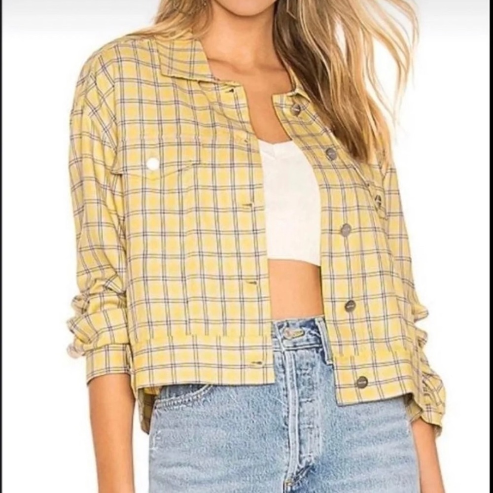 NWT Yellow Plaid Capulet Jacket